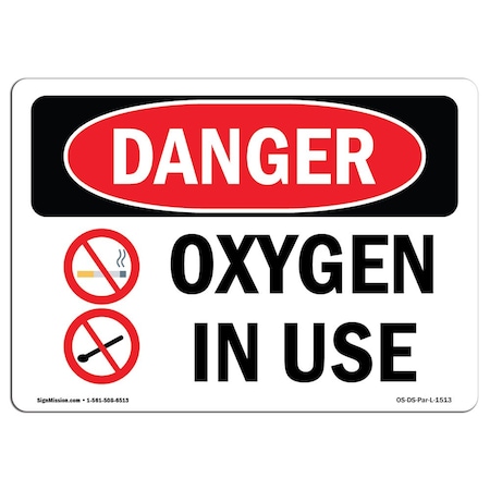 OSHA Danger, 10 Height, Rigid Plastic